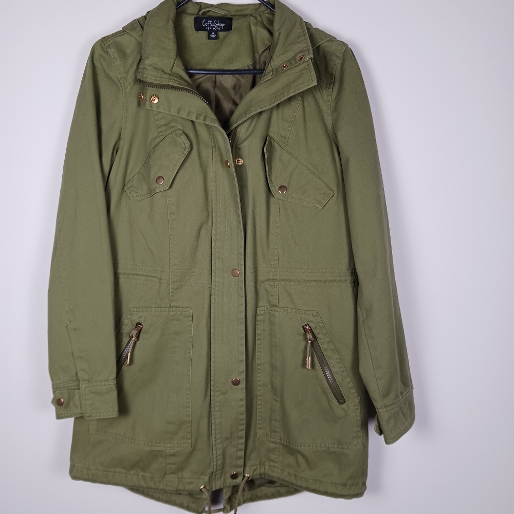 CoffeeShop Utility Jacket Olive Size M